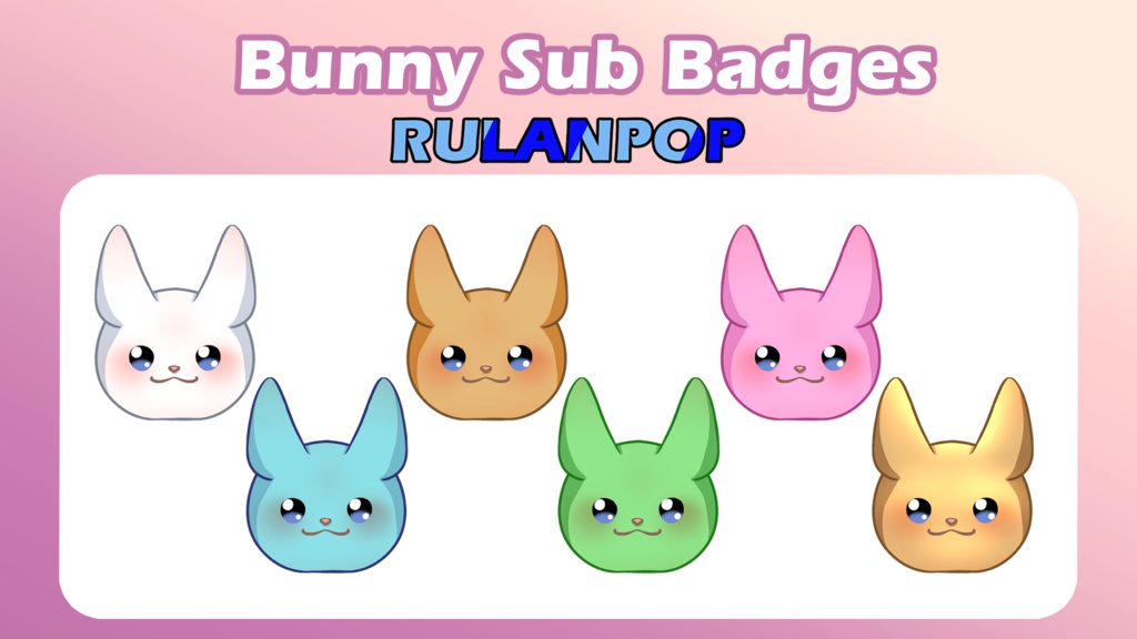 Bunny Sub Badges