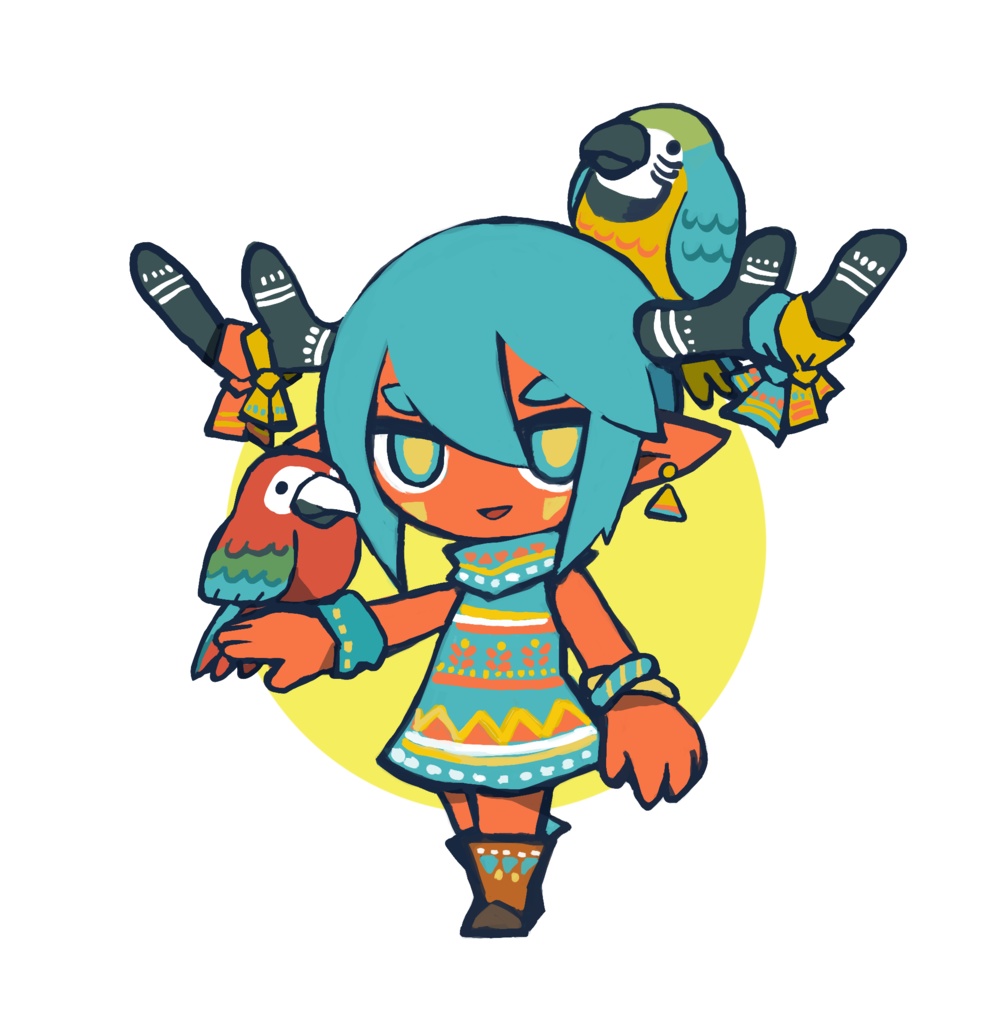 アクリルキーホルダー【トロピカル】