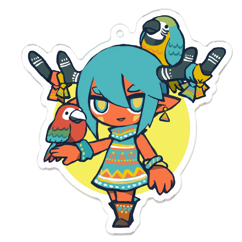 アクリルキーホルダー【トロピカル】