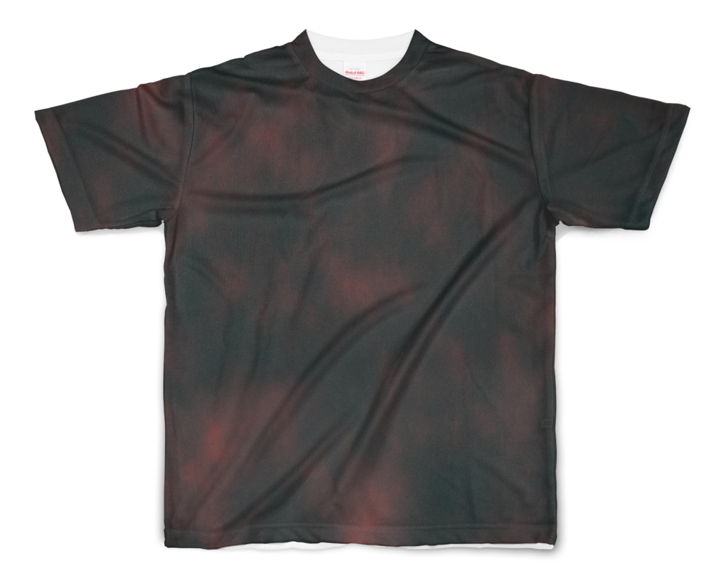 ムラ染風フルグラフィックTシャツ