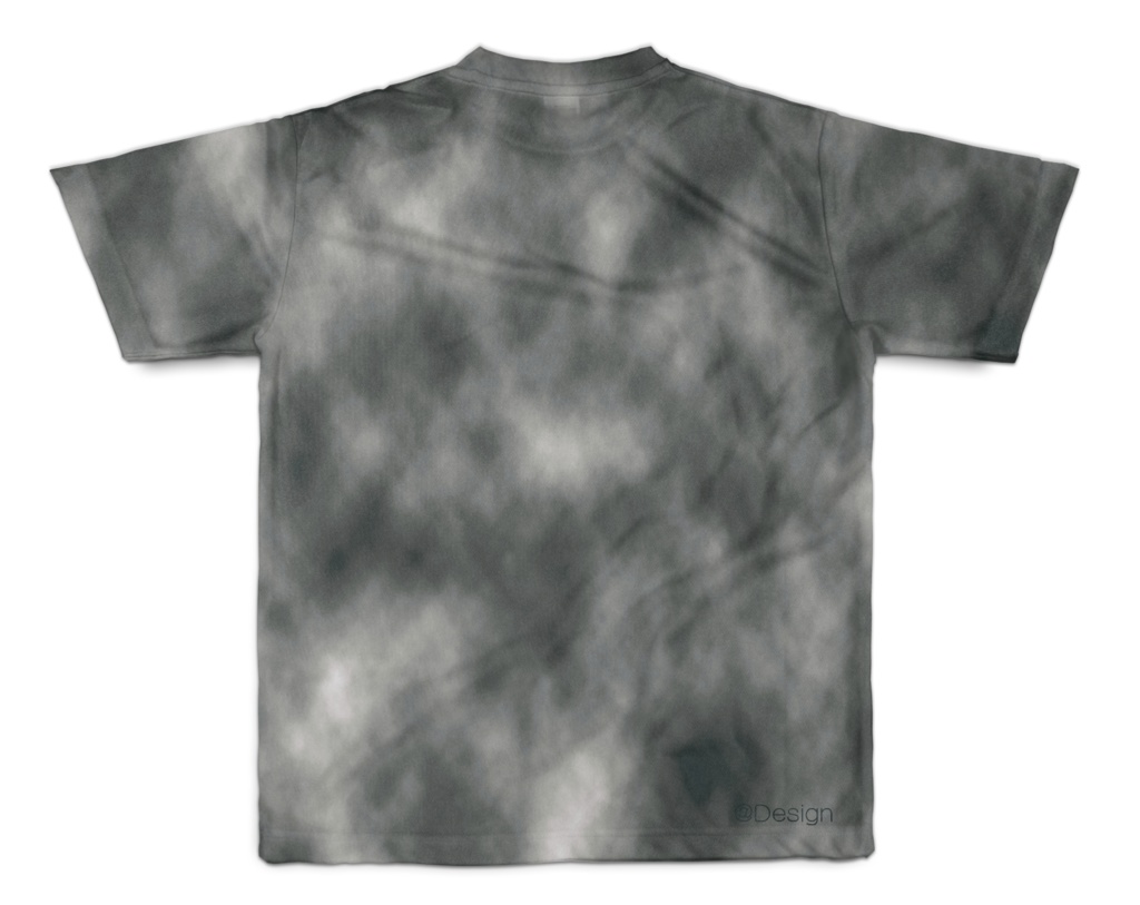 ムラ染風フルグラフィックTシャツ