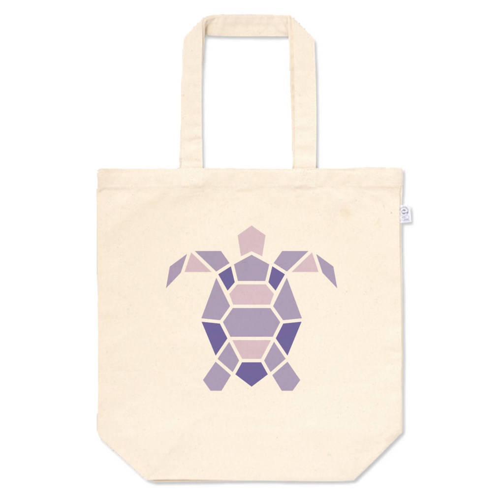 パープル 亀トートバッグPurple Turtle Tote Bag