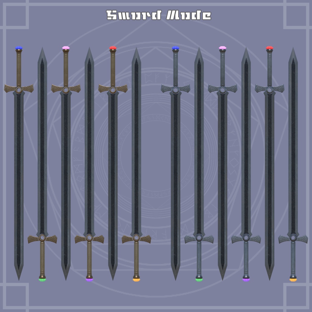 【無料】Sword_Stick【VRChat想定オリジナル3Dモデル】