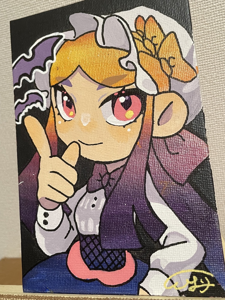 「悪戯な強気」キャンバスボード