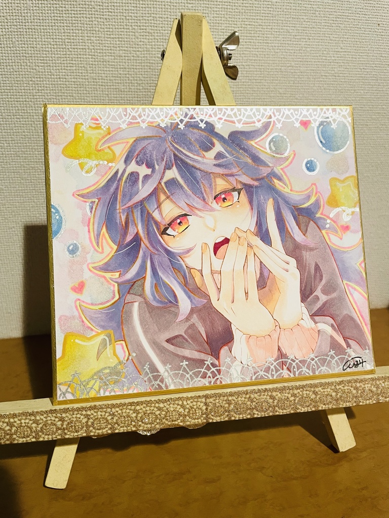 【夢】色紙原画