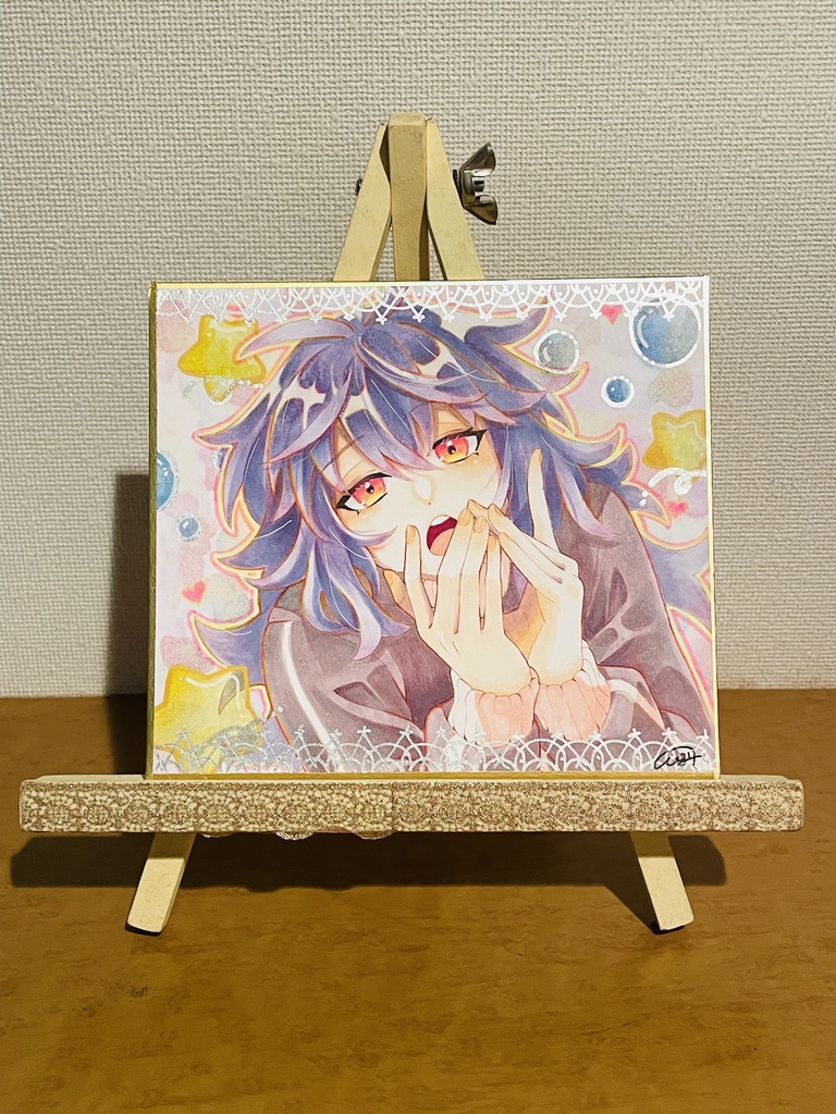 【夢】色紙原画