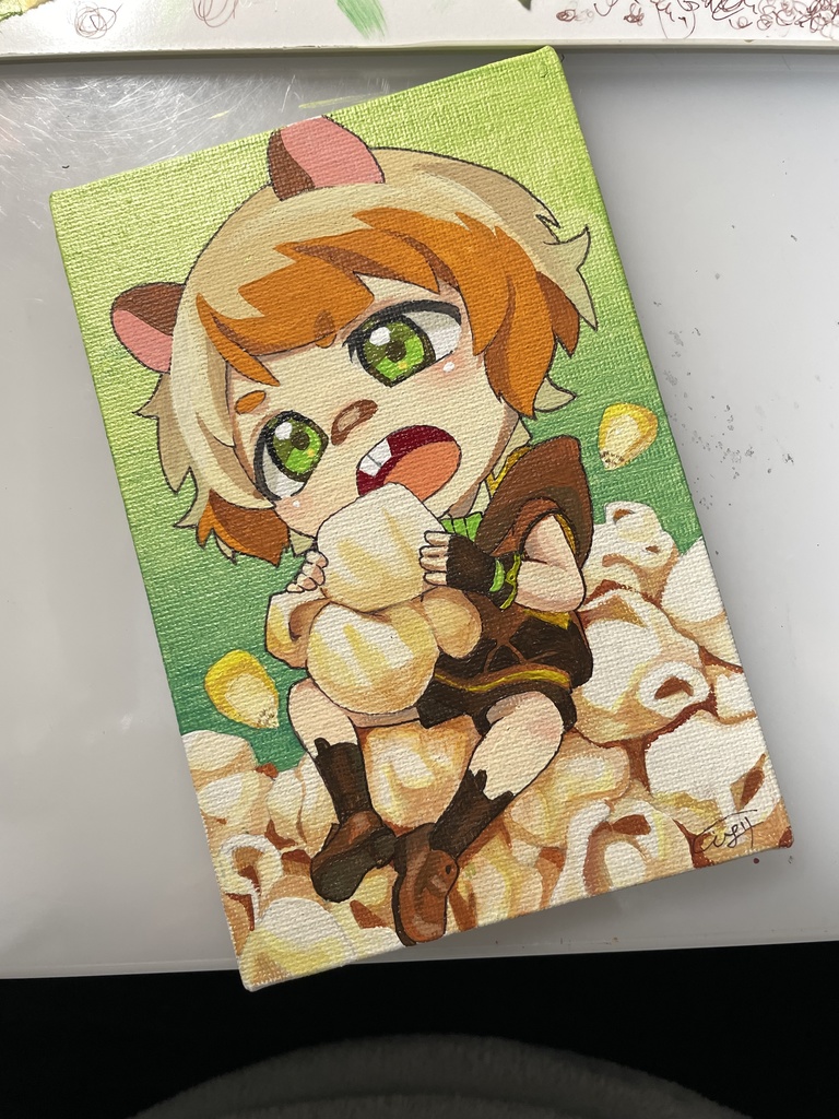 【ハムスターのたむちゃん】アナログ原画