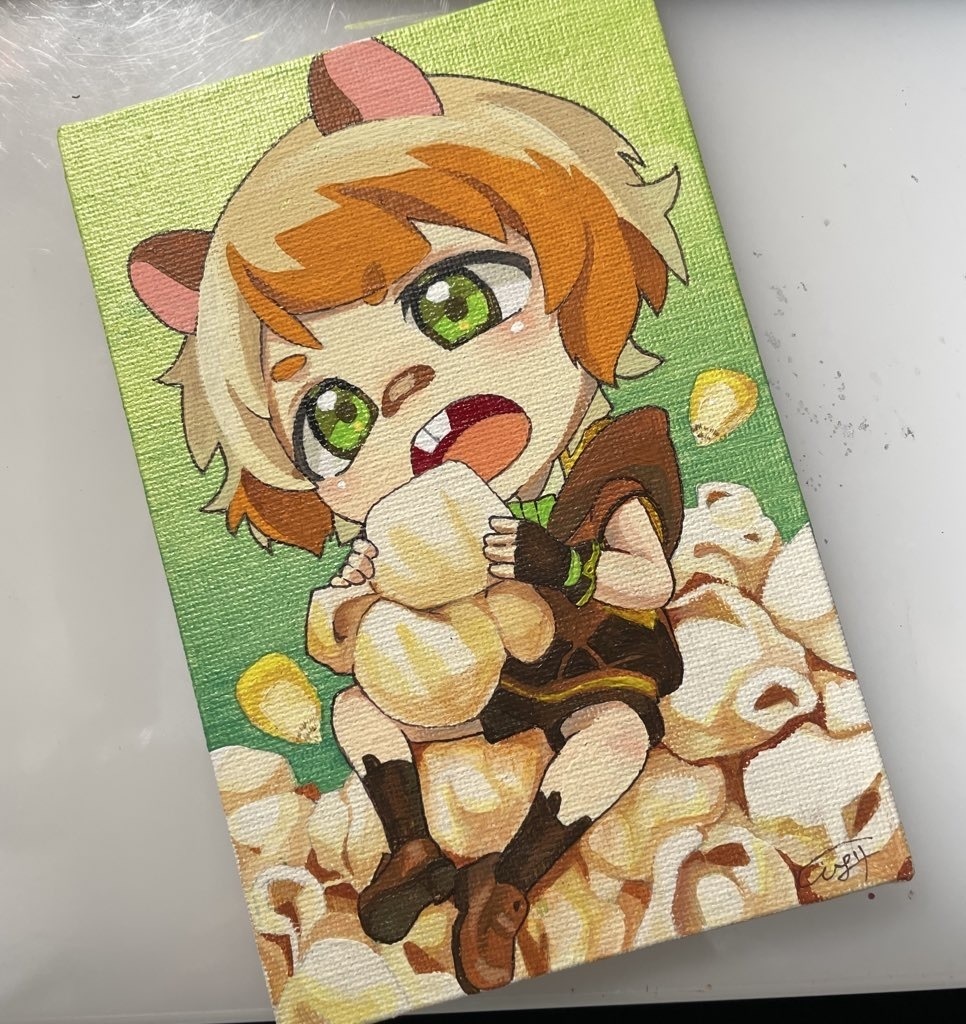 【ハムスターのたむちゃん】アナログ原画