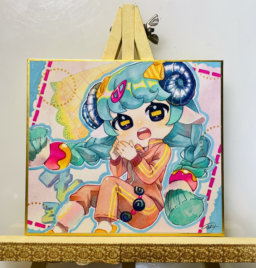 「ユメぇちゃん」原画色紙