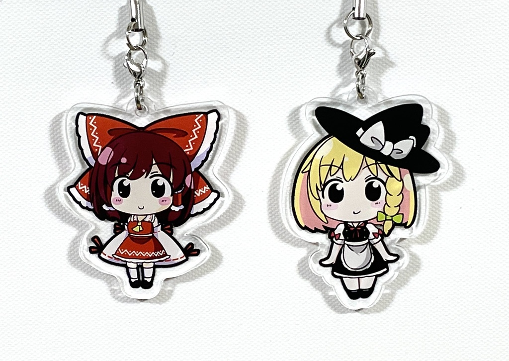 【霊夢＆魔理沙】東方projectアクリルキーホルダーセット
