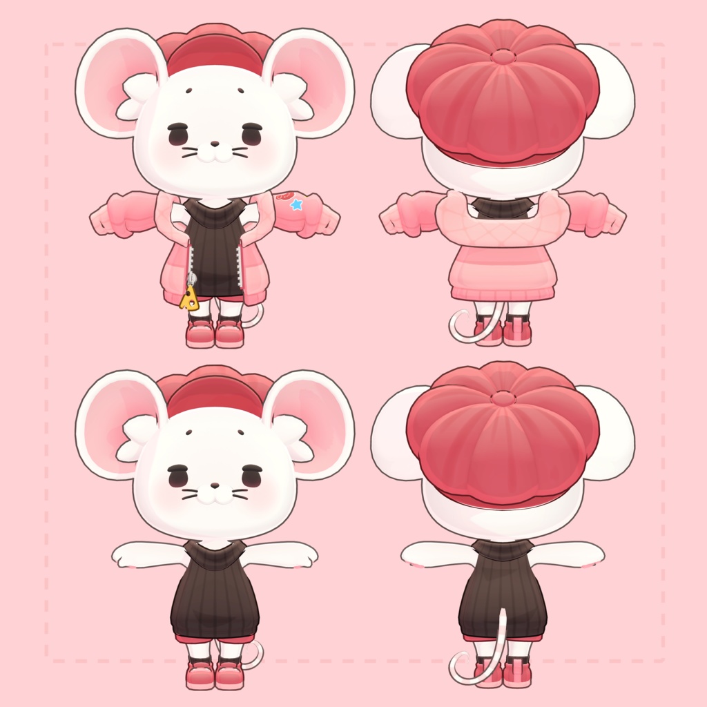 【VRM/Perfect Sync】オリジナル3Dモデル【-Chimu-】