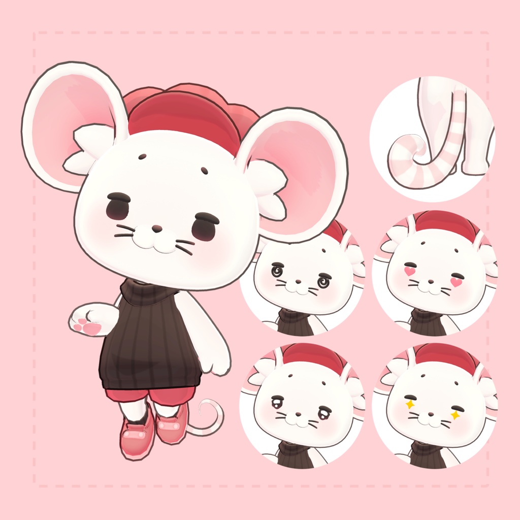 【VRM/Perfect Sync】オリジナル3Dモデル【-Chimu-】