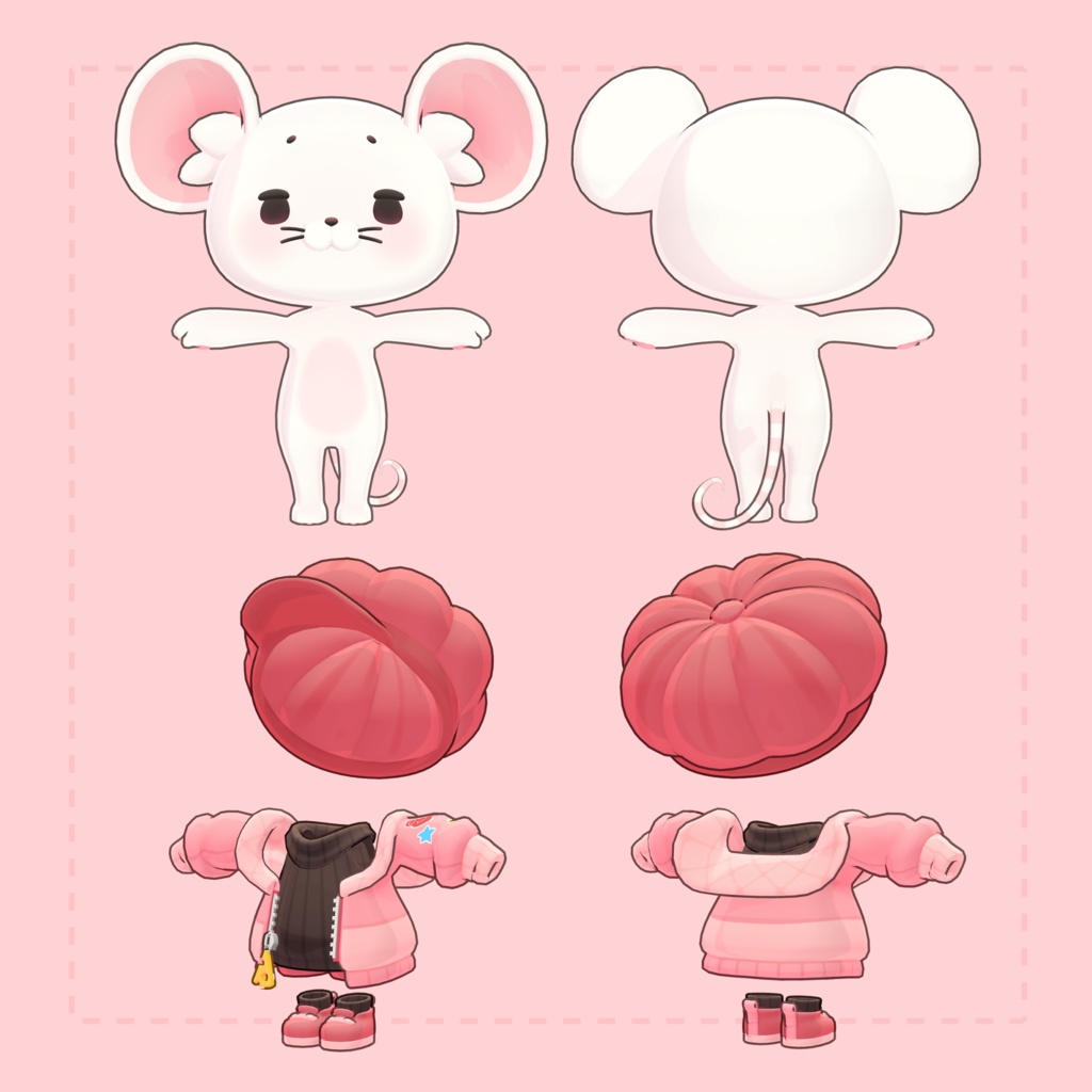 【VRM/Perfect Sync】オリジナル3Dモデル【-Chimu-】