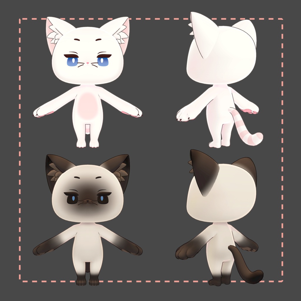 【VRM/Perfect Sync】オリジナル3Dモデル【-Nemuya-】