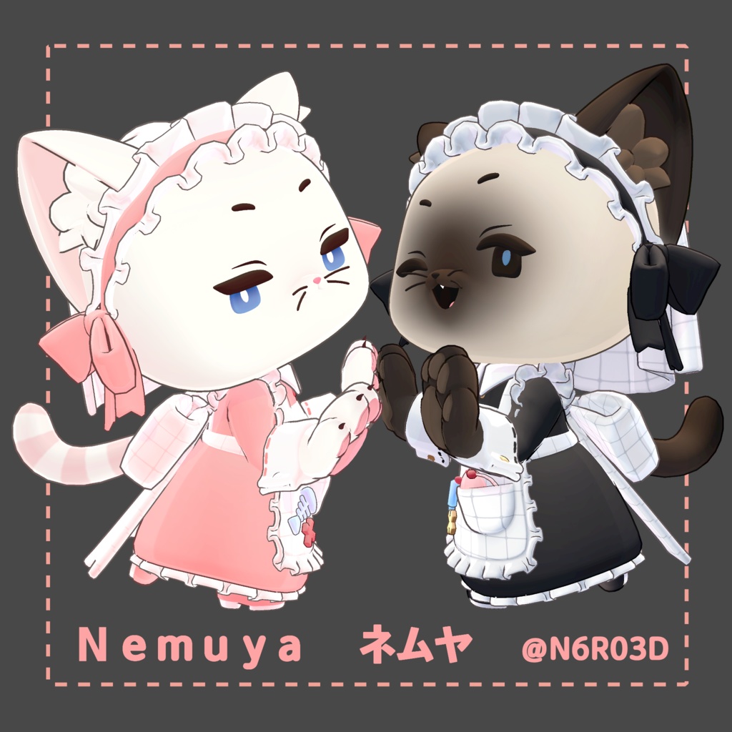 【VRM/Perfect Sync】オリジナル3Dモデル【-Nemuya-】