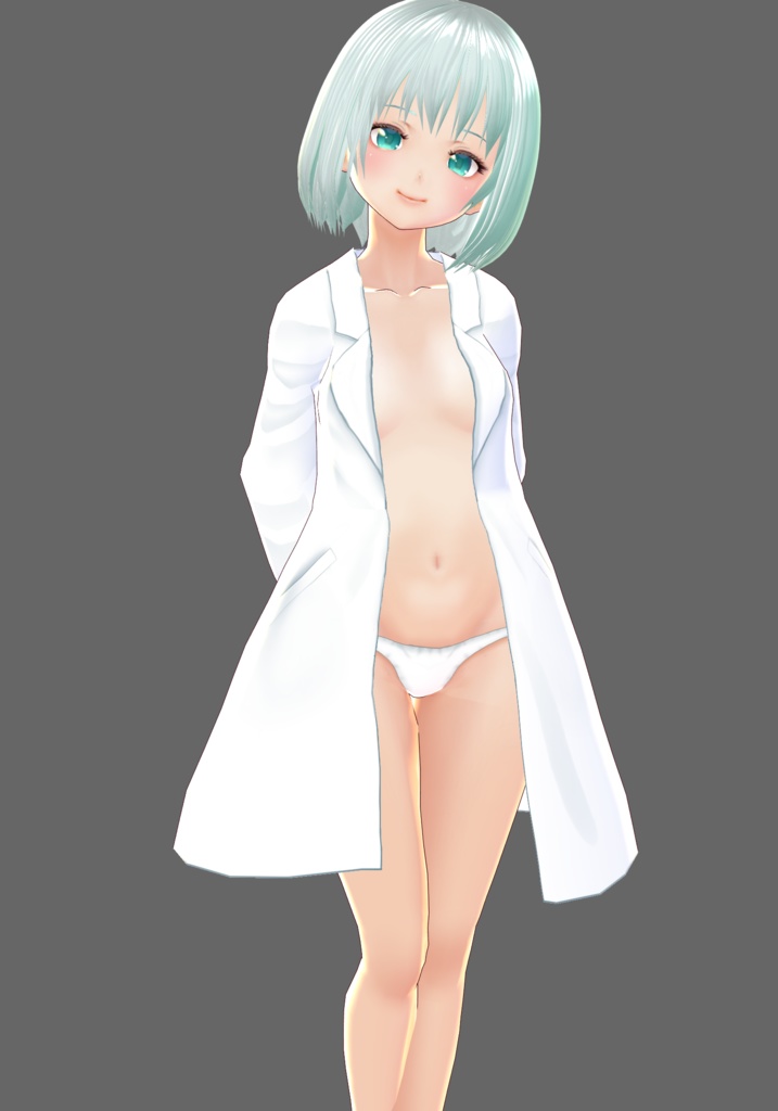 【VROID用】裸白衣【White coat】