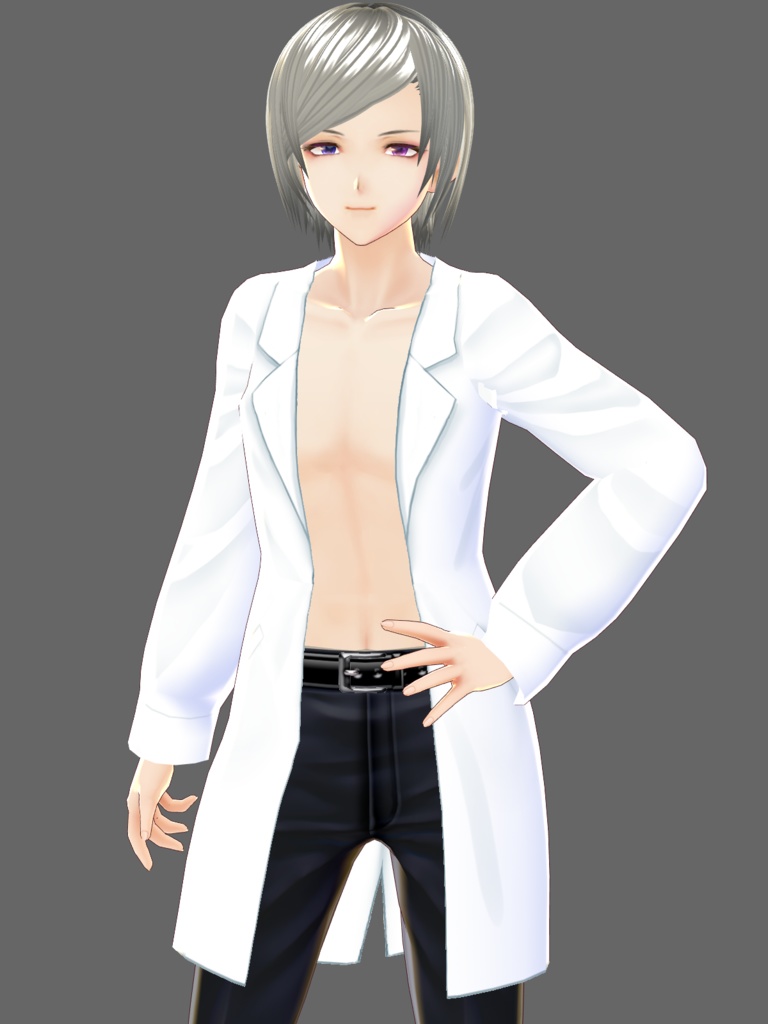 【VROID用】裸白衣【White coat】