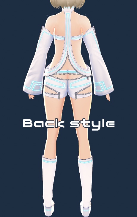 【VRoid用】ネオンジップスーツ【Neon Zip Suits 】