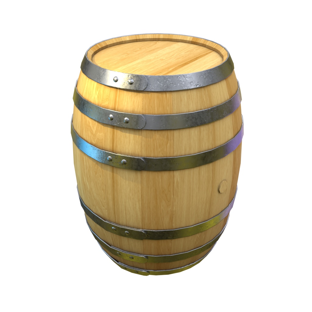 【Blender 4.1.0】タル(barrel)モデル
