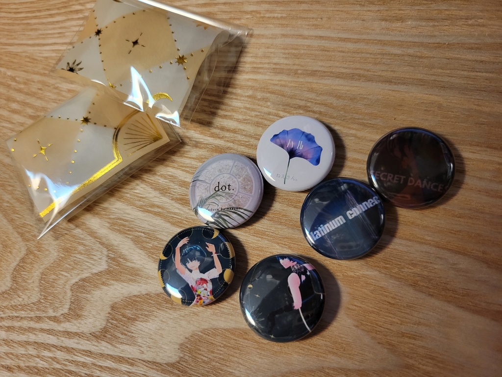 【コンプセット】第一弾👑anniversary缶バッチ👑全7種(6種+secret1種)