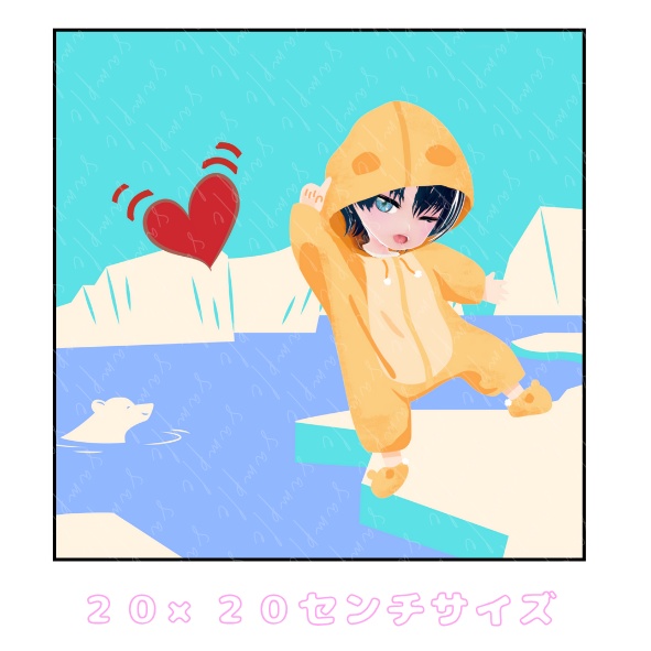 流氷ちびたん。ハンドタオル⛄【🌱yogiティ~コラボ対象商品】