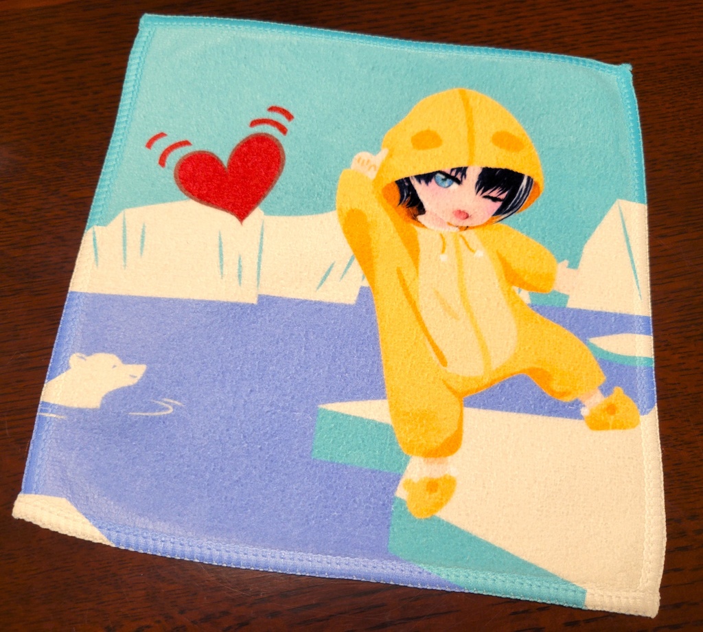 流氷ちびたん。ハンドタオル⛄【🌱yogiティ～コラボ対象商品】