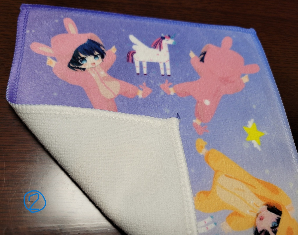 ①マジックアワー。②ブルーモーメント。大判ハンドタオル【あんしんBOOTHパック ネコポス】