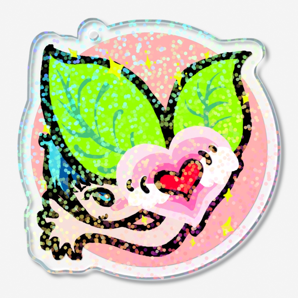 きらきら✨nっこ。アクリルキーフォルダー♪【あんしんBOOTHパック ネコポス】