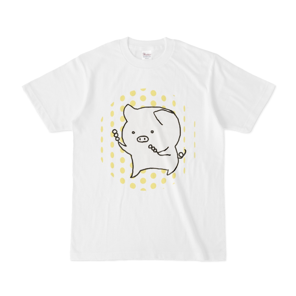 ぶたさん。Tシャツ🐽 白🐽【F】