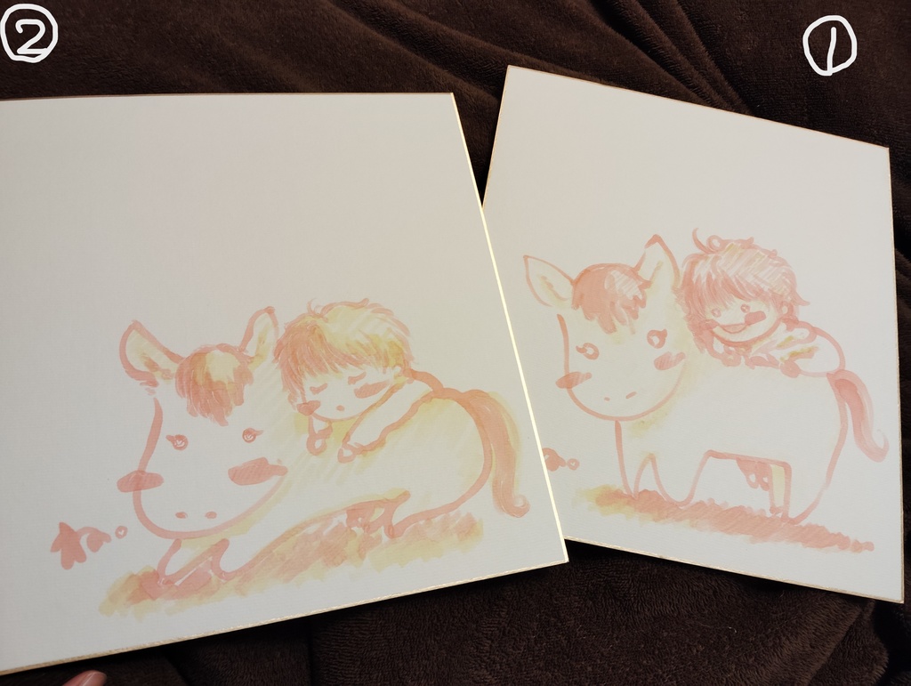 直筆色紙（大）