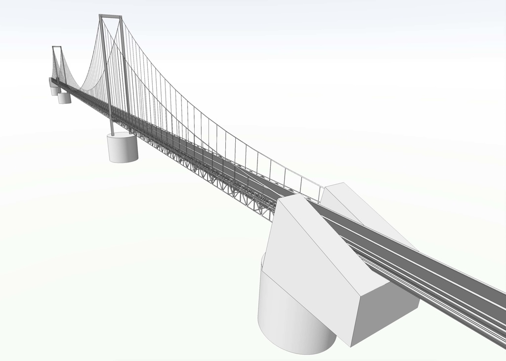 【3Dモデル】吊り橋