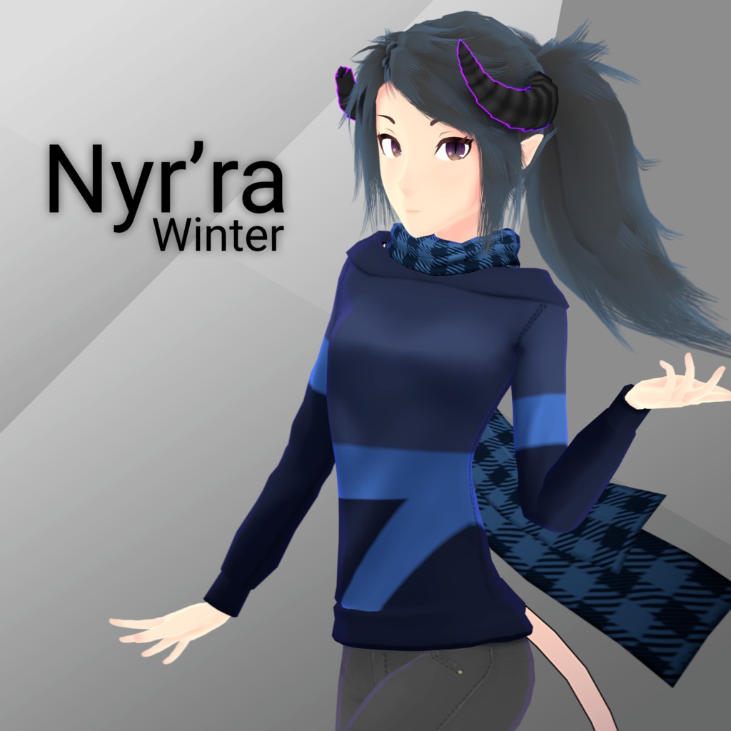 [3D Model][VRChat] Nyr'ra - Winter