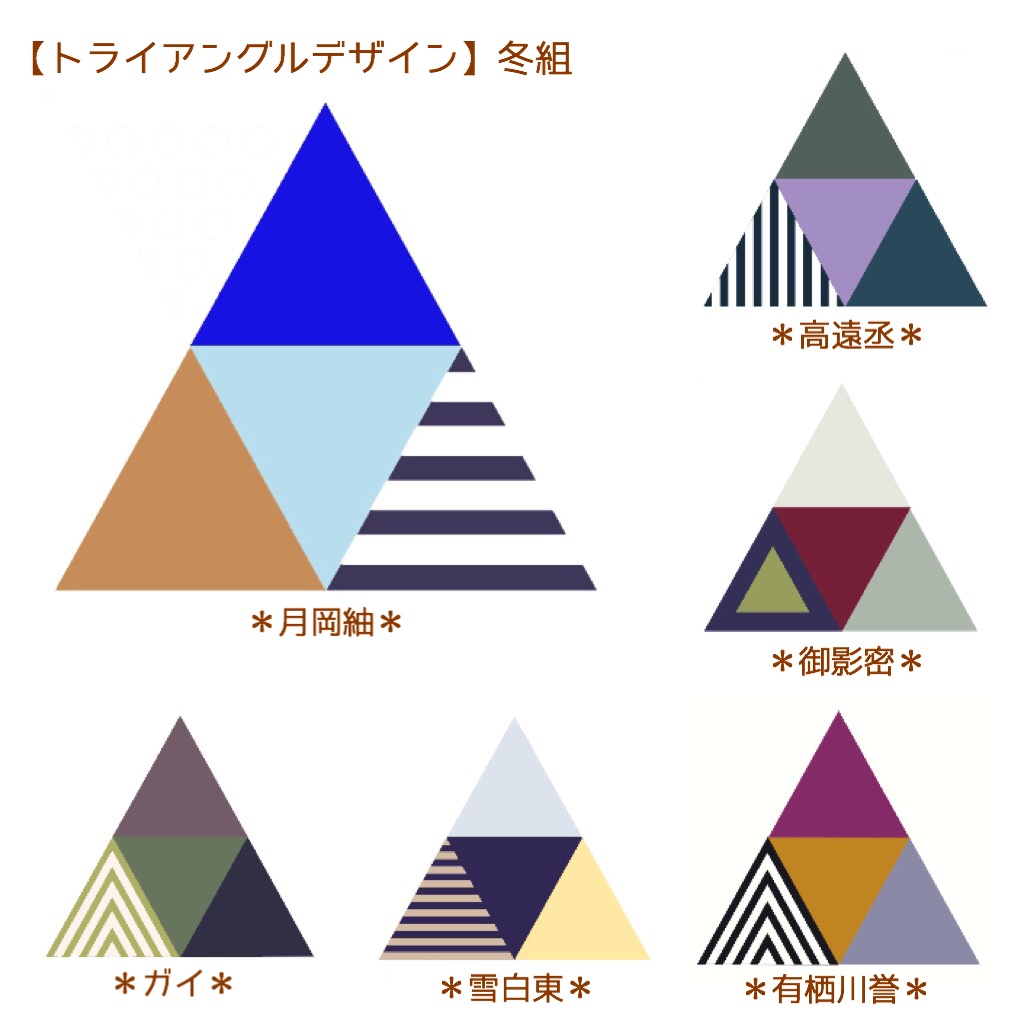 【A3!】劇団員イメージトライアングルピアス・イヤリング