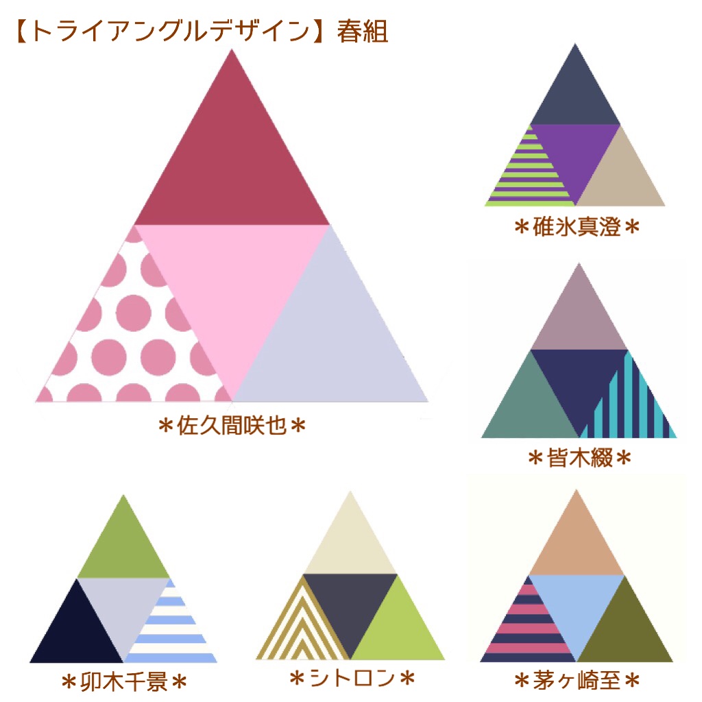 【A3!】劇団員イメージトライアングルピアス・イヤリング