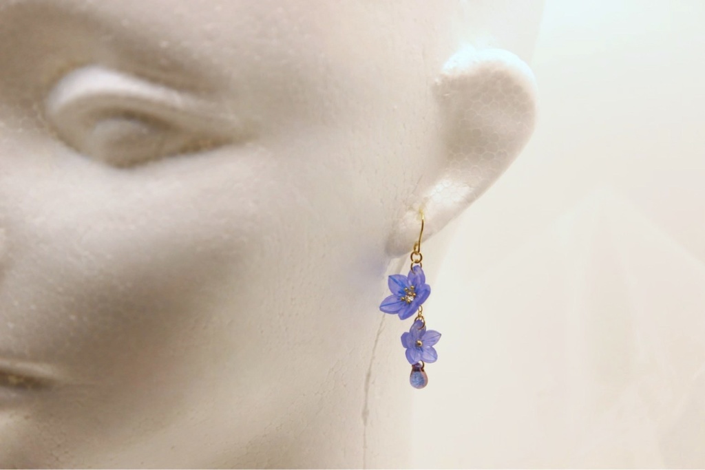 【A3!】向坂椋モチーフフラワーピアス・イヤリング(キキョウ)