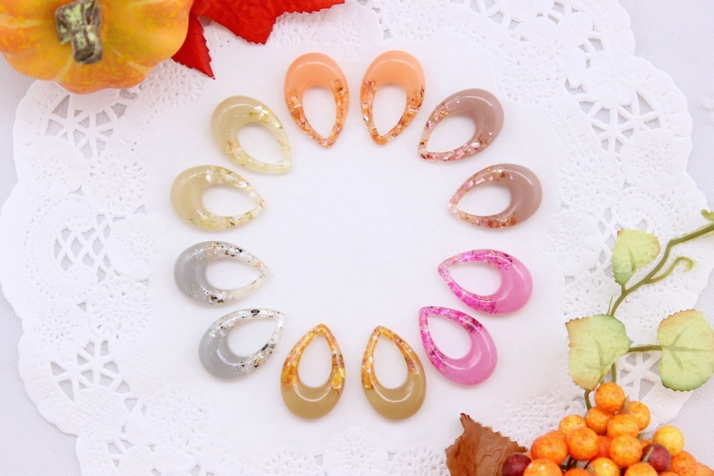 【A3!】劇団員イメージ ドライフラワーの雫ピアス・イヤリング