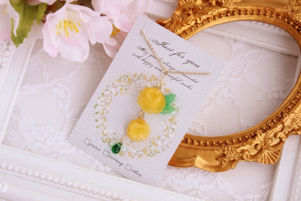 【A3!】皆木綴モチーフフラワーネックレス(タンポポ)