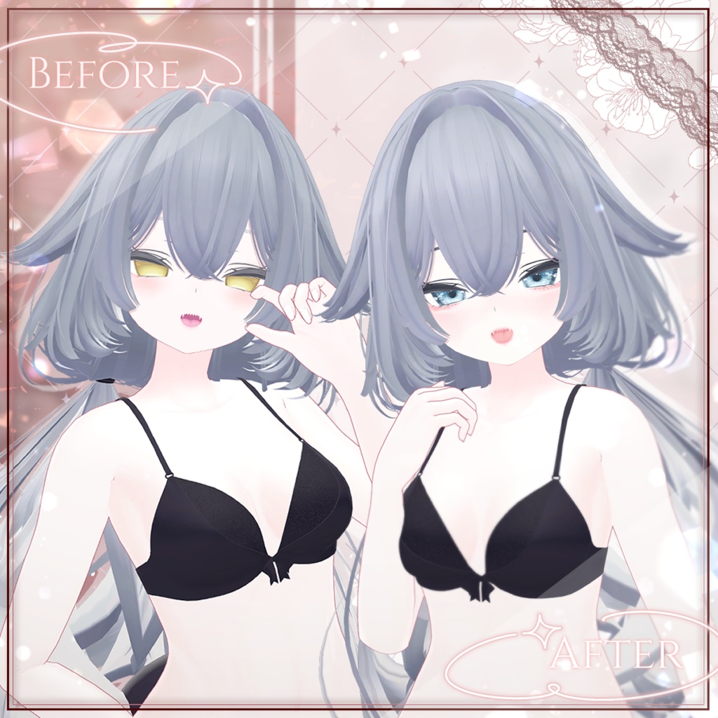 【ルルネ×Rurune】- Face Change + Eyes Change(6 colors) + Body Change