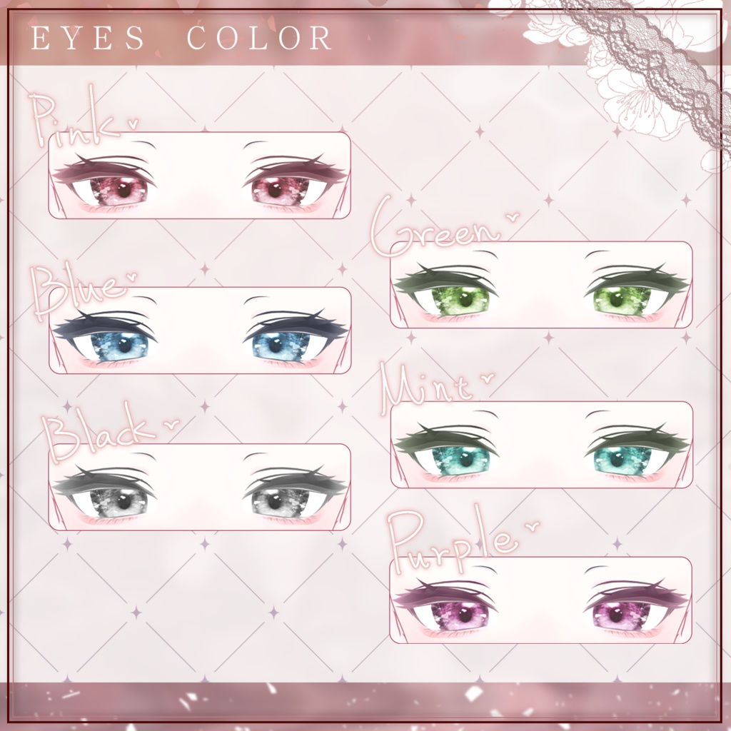 【ルルネ×Rurune】- Face Change + Eyes Change(6 colors) + Body Change