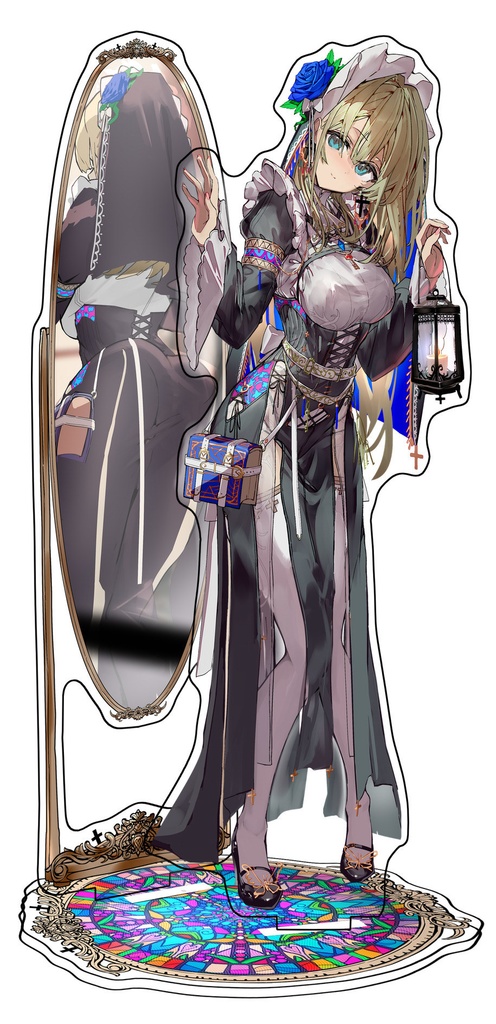 【C107】アクリルジオラマ【背面鏡付き】