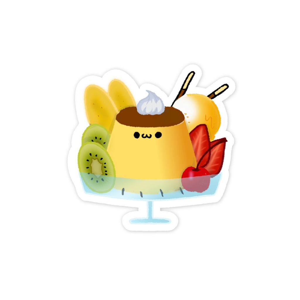 【2025誕生日】スマホステッカー(ぷりくらげアラモード)