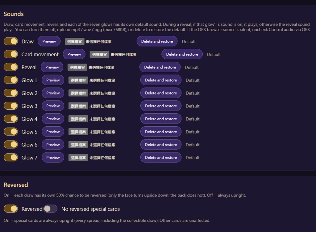 個人卡牌收藏/塔羅抽卡工具(Twitch 頻道點數+OBS 疊加)懶人包 Personal Card Collection / Tarot Draw — Twitch Channel Points + OBS Overlay (Windows Quick Pack)