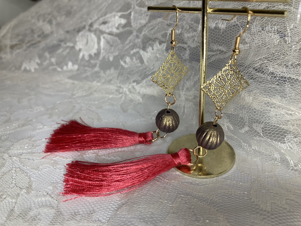 中華風タッセルピアス - uduki.naru - BOOTH