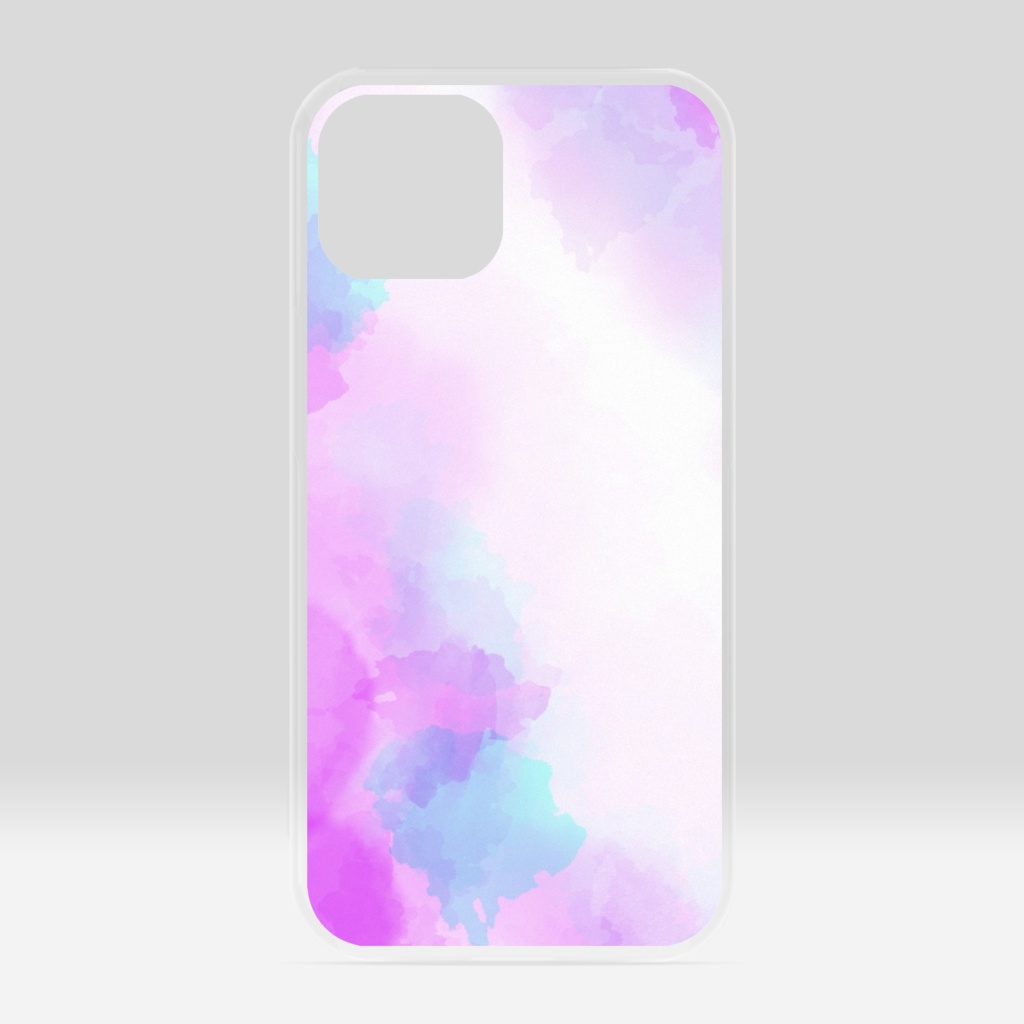 水彩風 クリアiPhoneケース