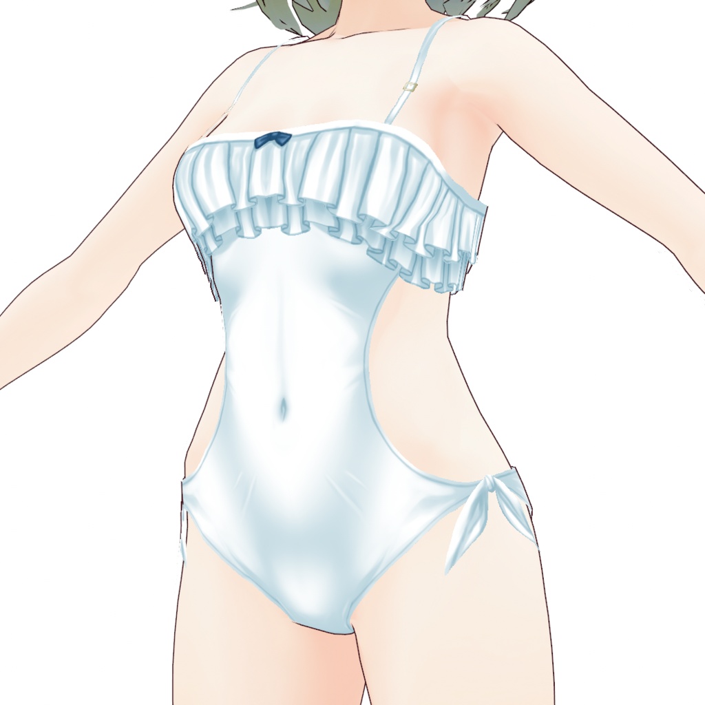 Vroid用モノキニ(白・黒)テクスチャ