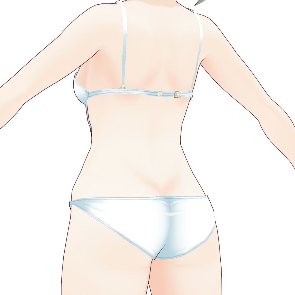 Vroid用モノキニ(白・黒)テクスチャ