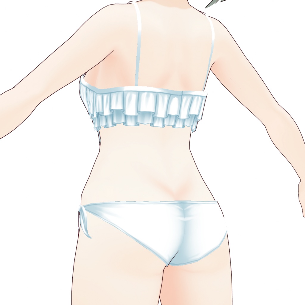 Vroid用モノキニ(白・黒)テクスチャ