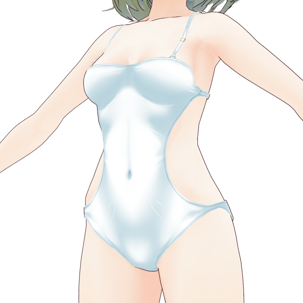 Vroid用モノキニ(白・黒)テクスチャ