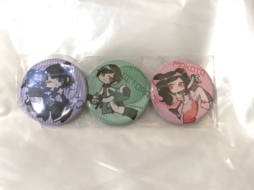 イドラプロジェクト「viltuel ver灰被」缶バッジセット