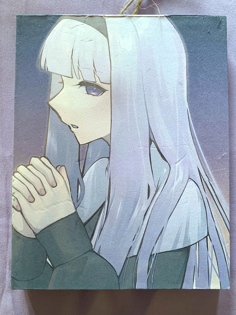 キャンパスボード「祈り」